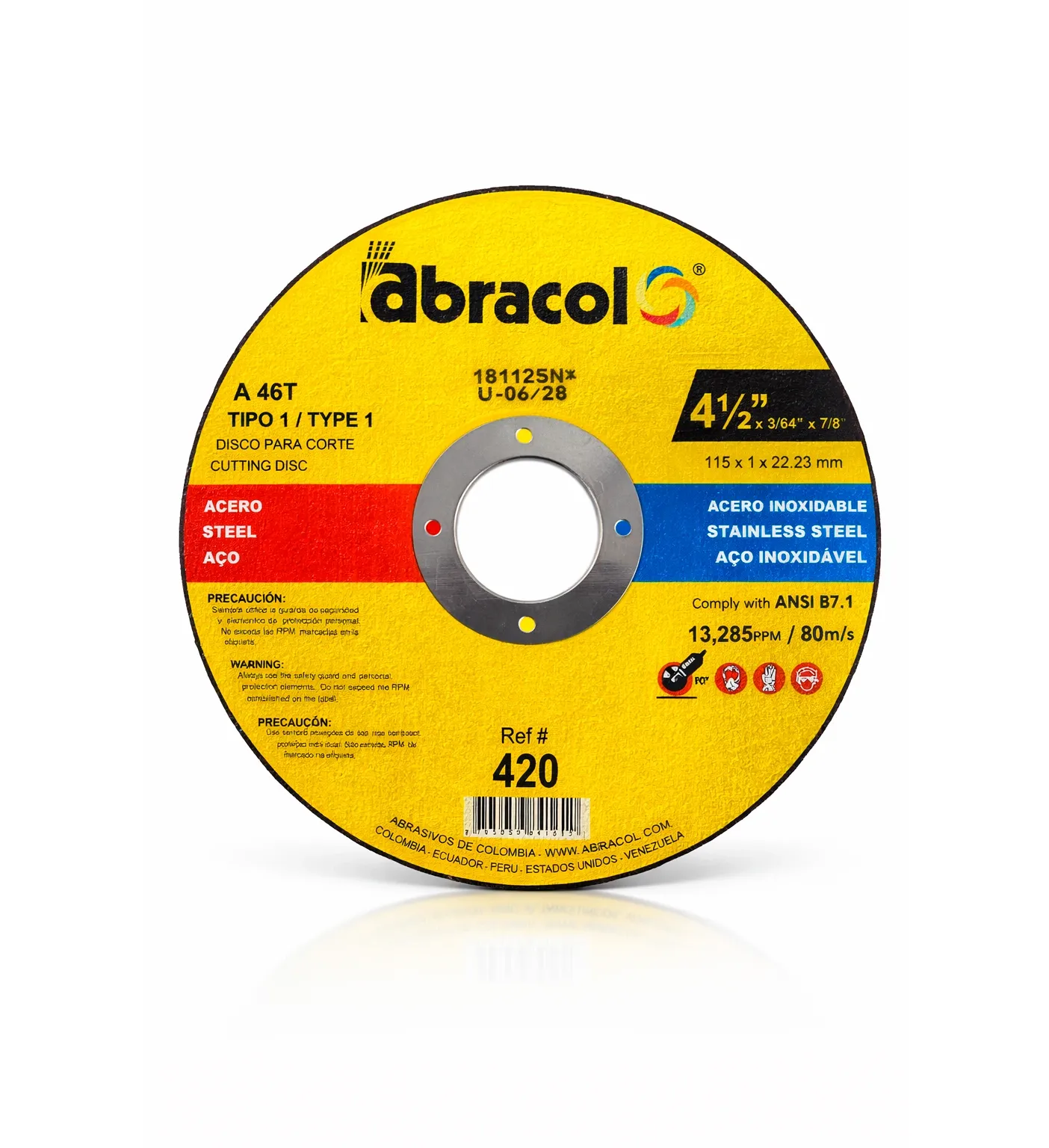 DISCO DE CORTE 4-1/2" - ABRACOL