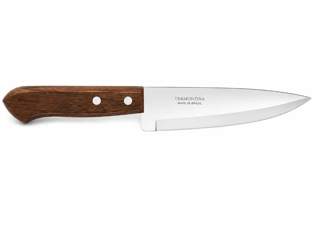 CUCHILLO TRAMONTINA EN PUNTA 7" MANGO MADERA