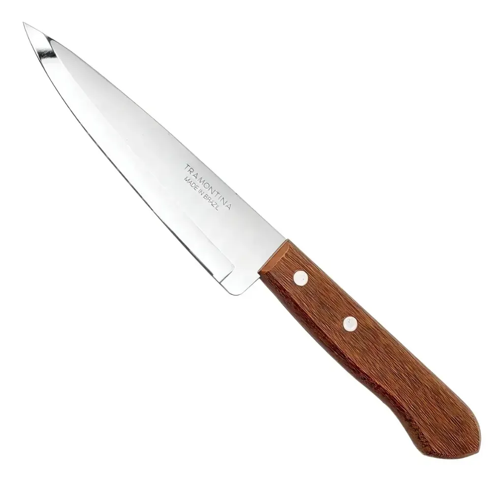 CUCHILLO TRAMONTINA EN PUNTA 6" MANGO MADERA