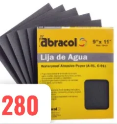 LIJA DE AGUA GRANO 280 - ABRACOL