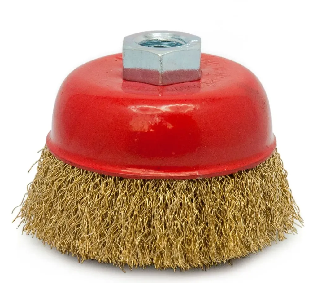 GRATA PARA PULIDORA ACERO CERDAS RIZADAS 4"