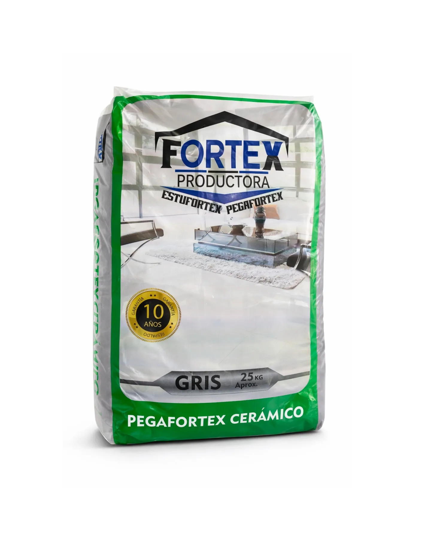[603411] PEGANTE CERAMICO GRIS 25KG - FORTEX