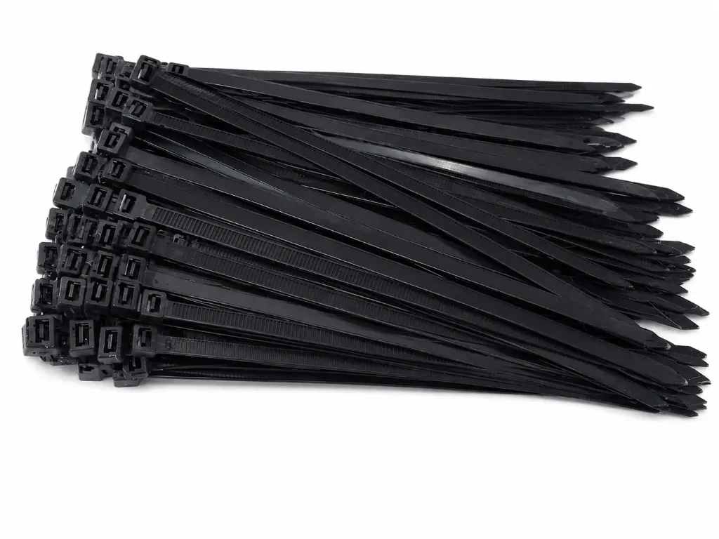 UNIDAD AMARRA DE NYLON ANCHA - 20CM X7,6 - NEGRO