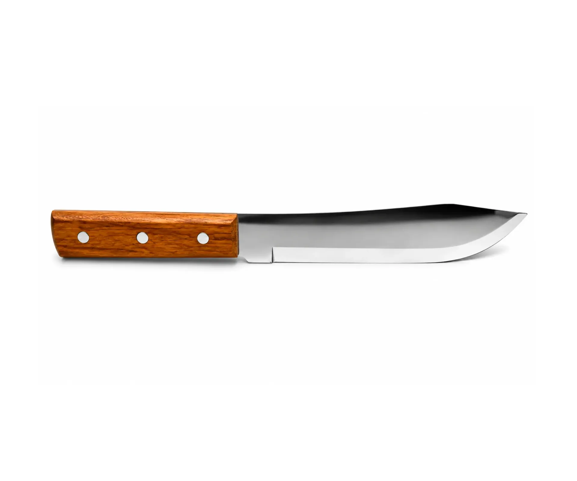 CUCHILLO TRAMONTINA PUNTA REDONDA 7" MANGO MADERA