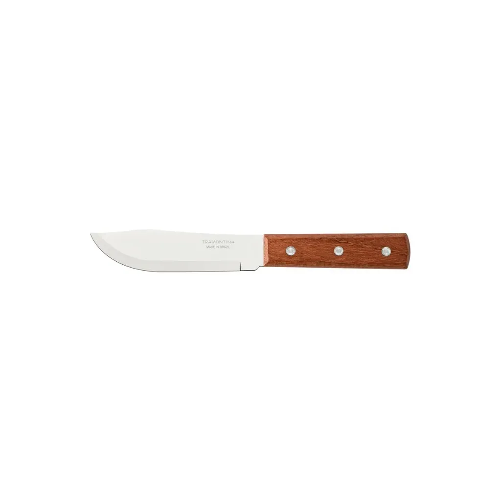 CUCHILLO TRAMONTINA PUNTA REDONDA 6" MANGO MADERA