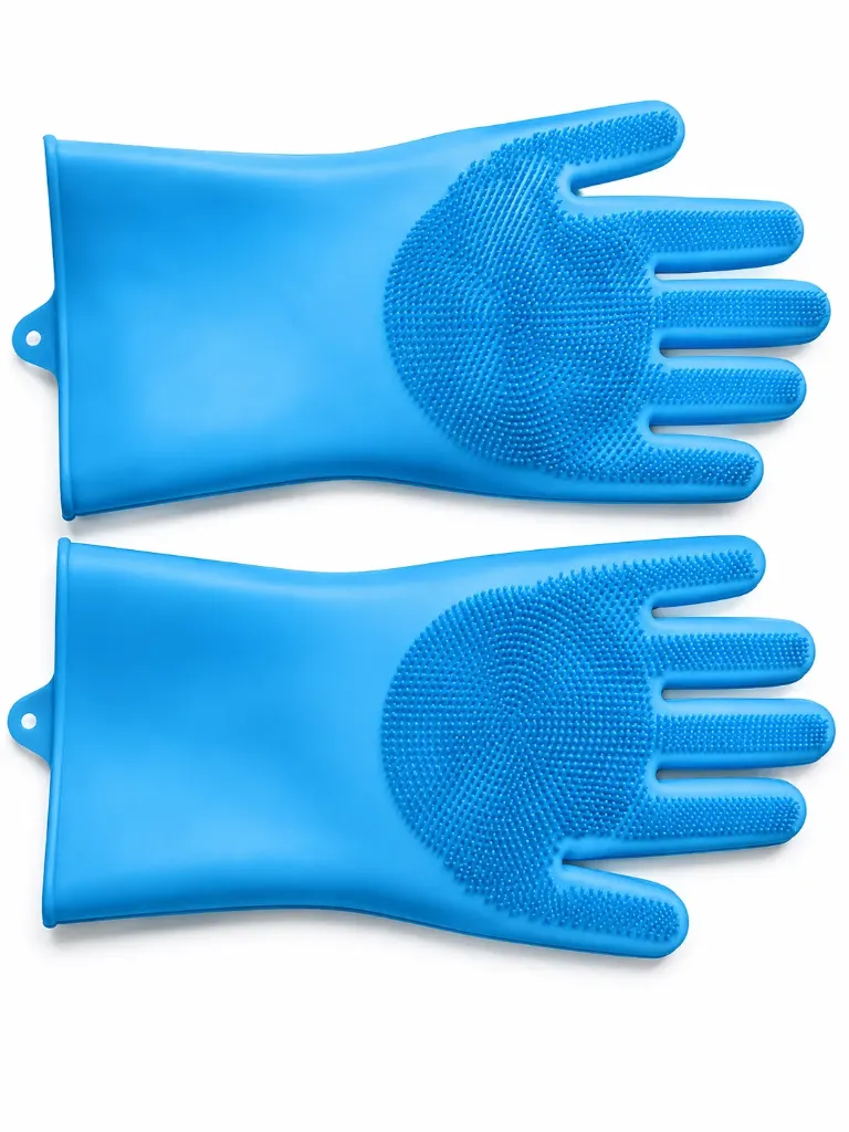 GUANTES SILICONA CEPILLO