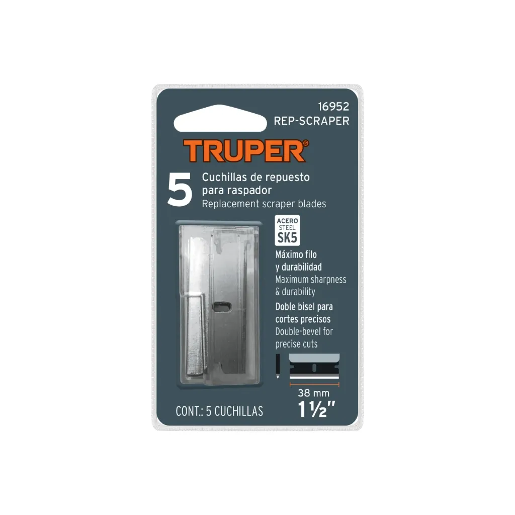 REPUESTO CON 5 NAVAJAS RAPADOR RASP-3,2 Y 1 - TRUPER