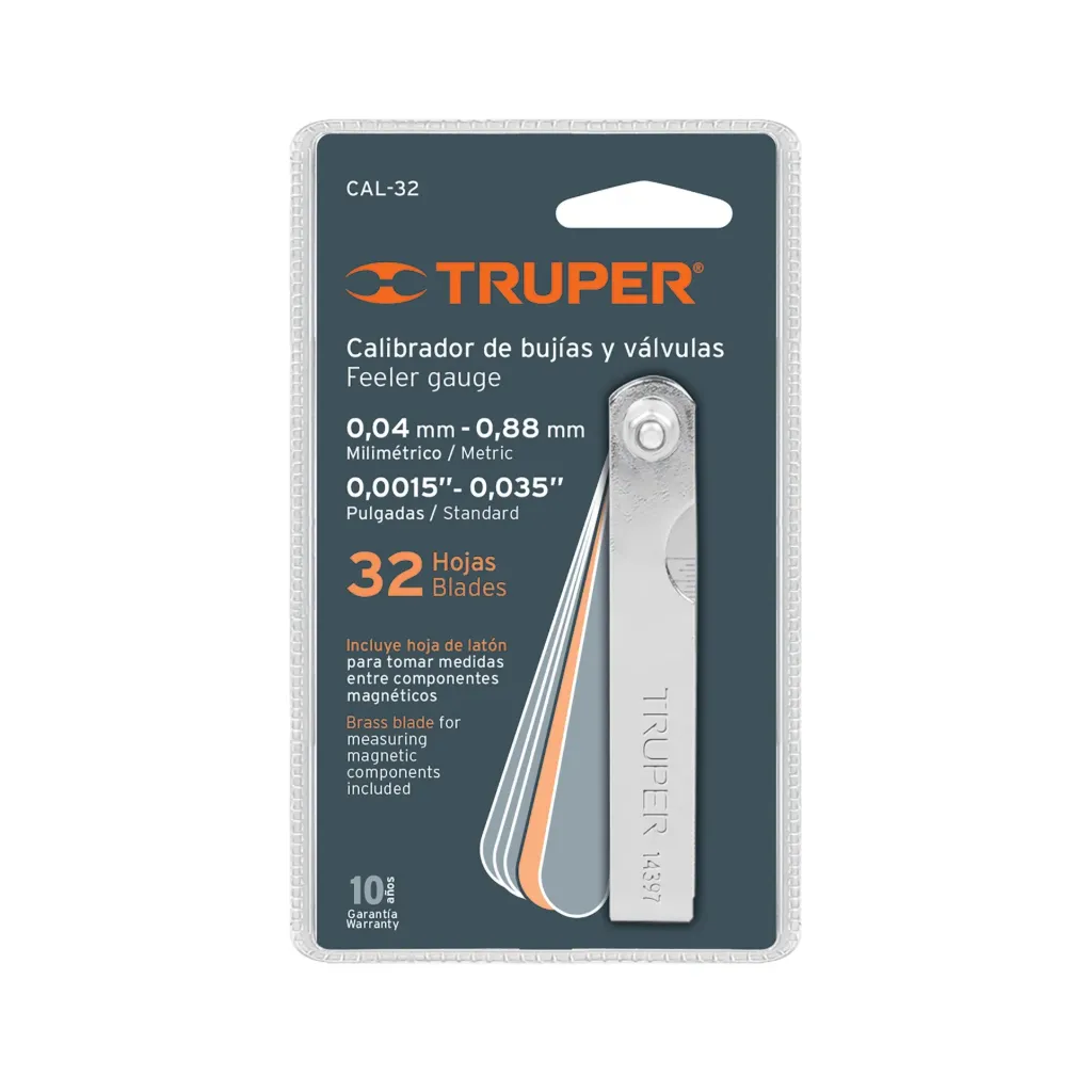 CALIBRADOR DE GALGAS 32 HOJAS - TRUPER