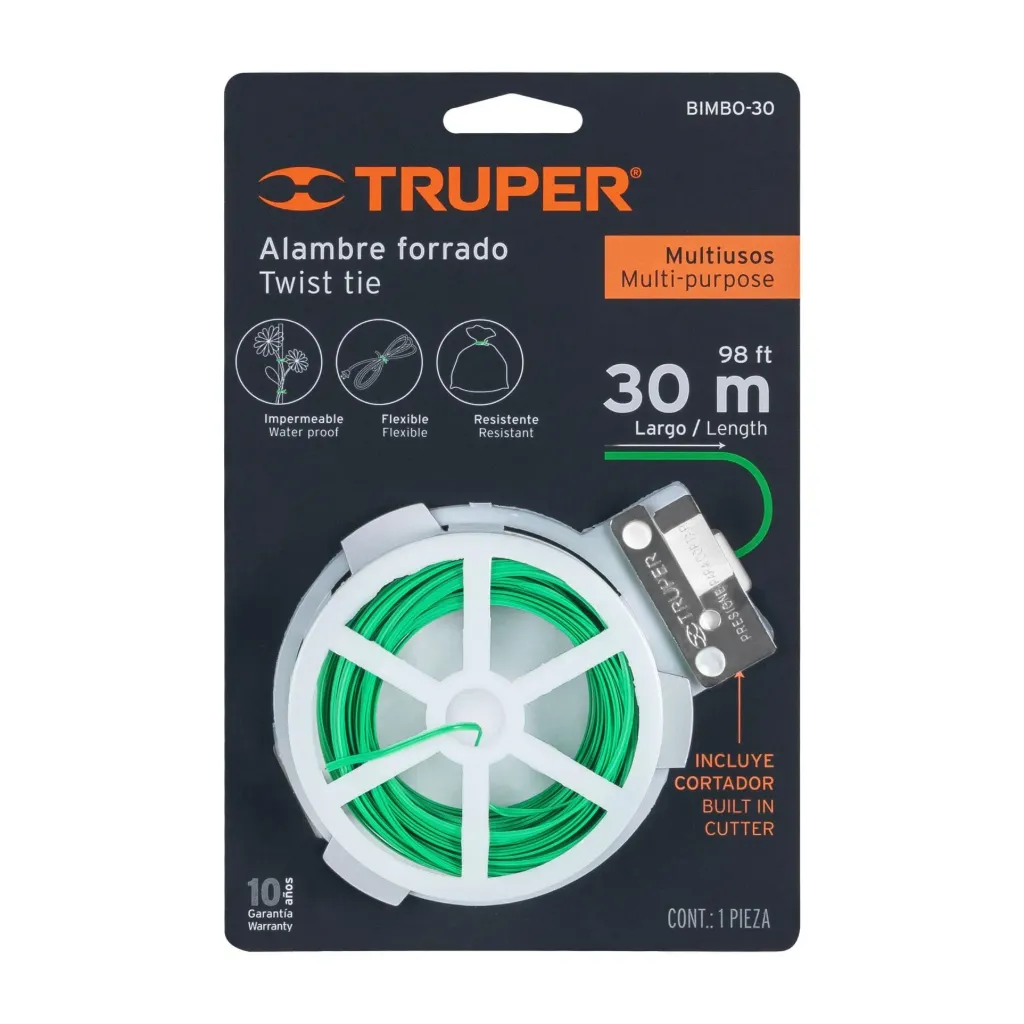 [12322] ALAMBRE PLASTIFICADO MULTI USOS 30M - TRUPER