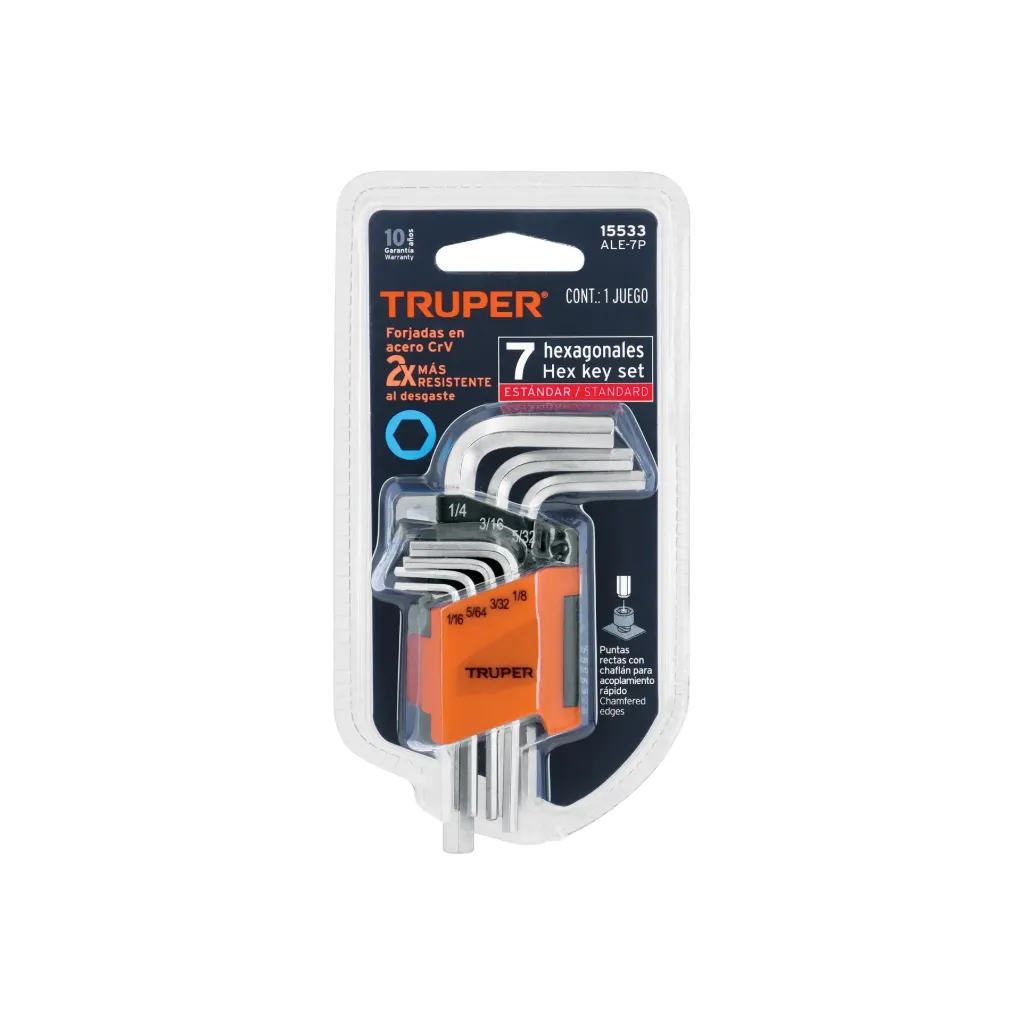 JUEGO DE LLAVES ALLEN 7 PIEZAS - TRUPER