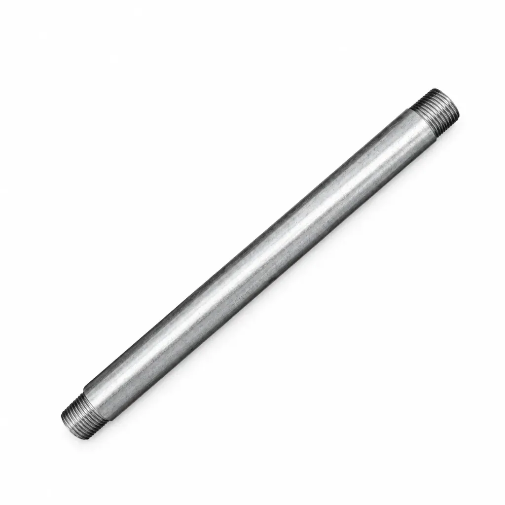 NIPLE GALVANIZADO DE 1/2 X 10"
