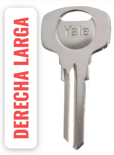 LLAVE DERECHA YALE GRANDE LARGA 006