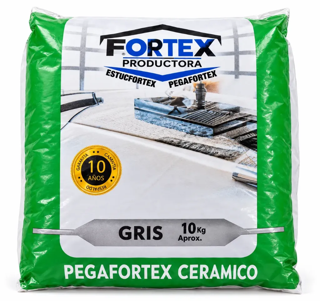PEGANTE CERAMICO GRIS 10KG - FORTEX