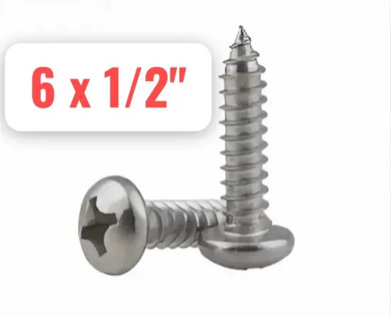 TORNILLO PAN PHILLIPS 6X1/2