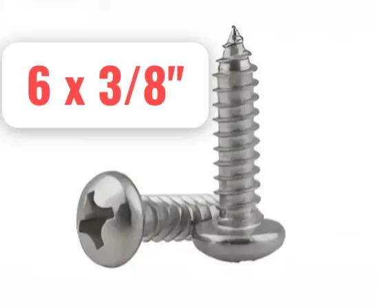 TORNILLO PAN PHILLIPS 6X3/8