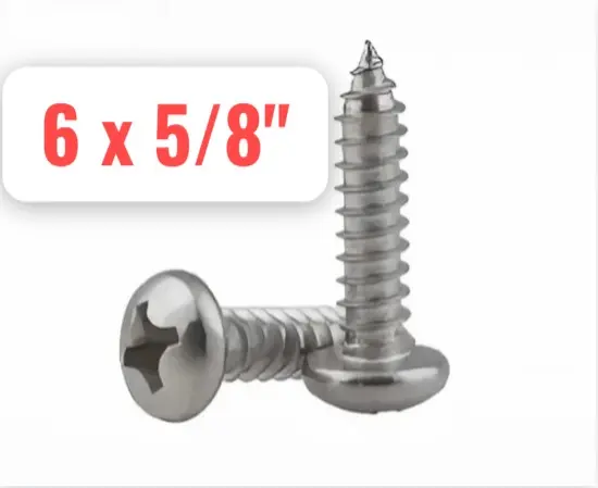 TORNILLO PAN PHILLIPS 6 X 5/8