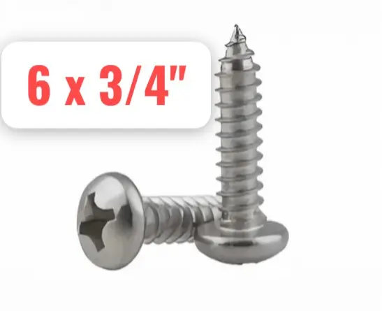 TORNILLO PAN PHILLIPS 6X3/4