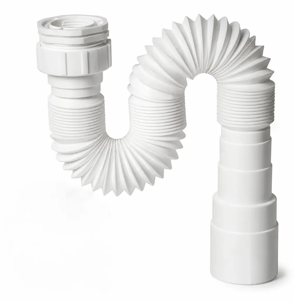 SIFON FLEXIBLE PARA LAVAPLATOS 4 X 80CM - BLANCO