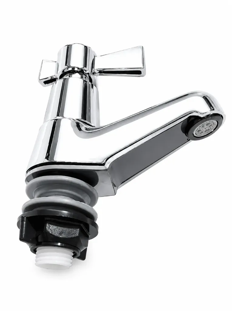 LLAVE LAVAMANOS PLASTICA HELIX PALA CROMADA  01-1700-11