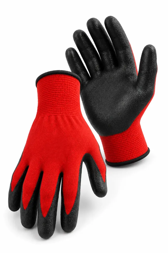 GUANTE NITRILO ROJO L-9"