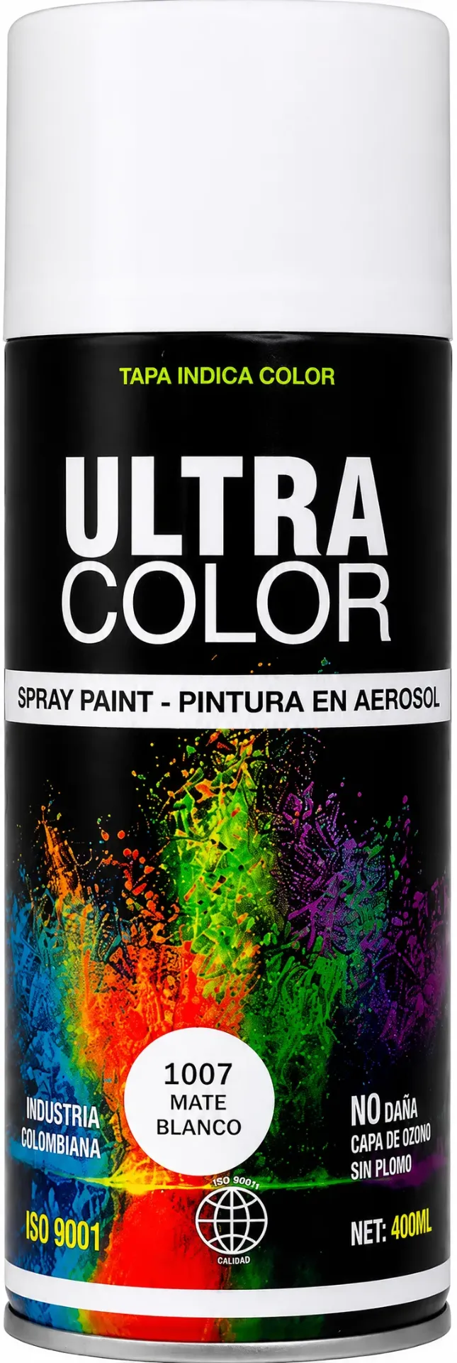 PINTURA EN AEROSOL BLANCO MATE 400ML - ECO