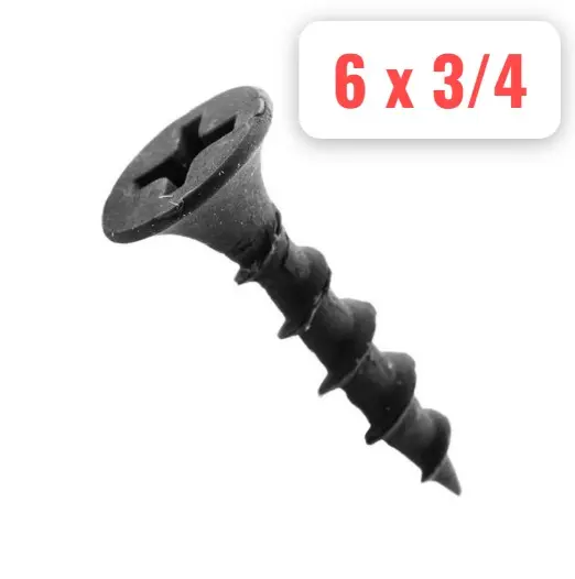 TORNILLO DRYWALL 6 X 3/4